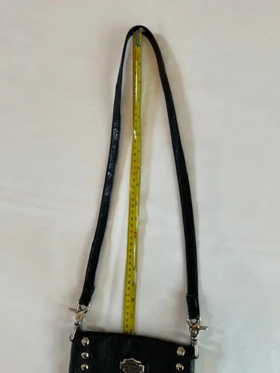 HARLEY-DAVIDSON | Black Studded Leather Crossbody Bag-EUC - Picture 8 of 9